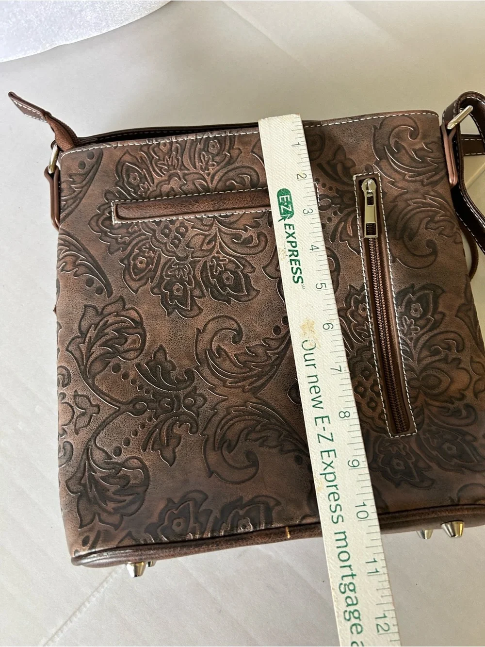 WESTERN COWGIRL CONCEAL VEGAN LEATHER WITH FRINGE CROSSBODY BAG
